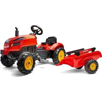 FALK - 2046AB - Red X Tractor traptractor met te openen m..., Verzenden, Nieuw