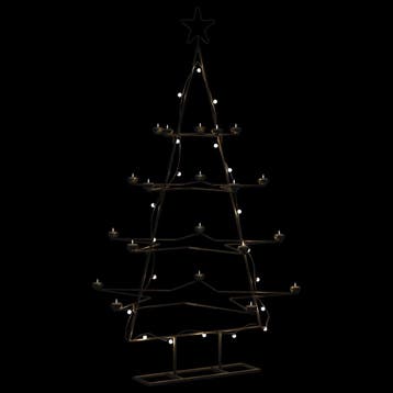 Metalen kerstboom 140cm zwart | retourdeal 80% korting, Diversen, Ophalen of Verzenden, Gebruikt