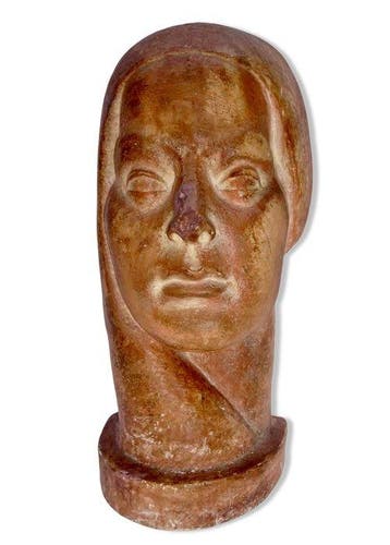 Jef Cancelier - Hoofd van een figuur - Madonna - 28,5 cm -