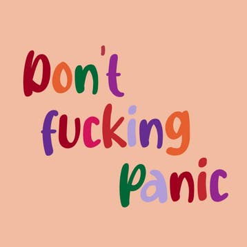 Homebound Tegeltje dont panic, Ophalen of Verzenden