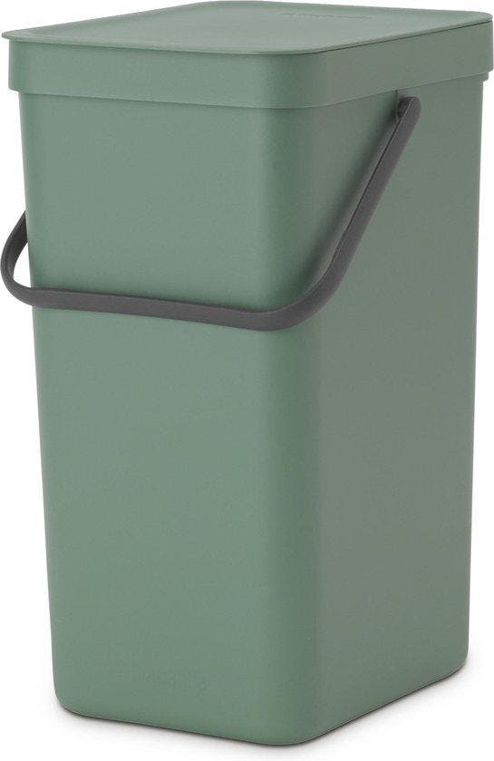Brabantia Sort & Go Prullenbak - 16 l - Fir Green, Huis en Inrichting, Woonaccessoires | Prullenbakken, Verzenden