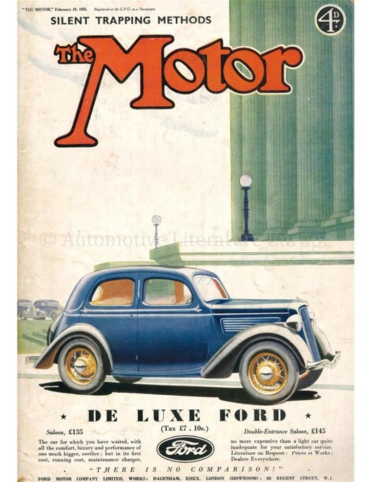 1935 THE MOTOR MAGAZINE 1730 ENGELS, Boeken, Auto's | Folders en Tijdschriften