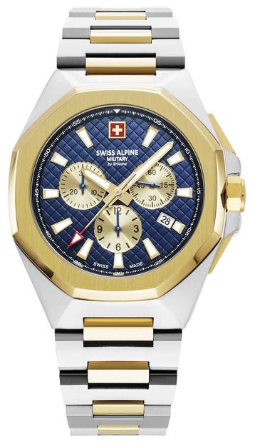Swiss Alpine Military 7005.9145 Typhoon horloge 42 mm, Overige merken, Staal, Verzenden, Polshorloge