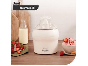 Magimix Le Glacier 1,5L - IJsmachine - Roestvrijstalen kom -, Verzenden, Nieuw in verpakking