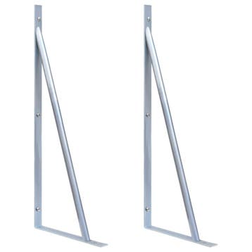 vidaXL Ondersteuningsbeugels schuttingpaal 2 st, Verzenden, Nieuw