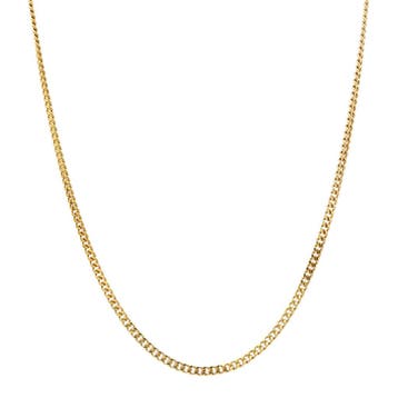 Gouden lengtecollier gourmet 60.5 cm 14 karaat, Sieraden, Tassen en Uiterlijk, Kettingen, Verzenden, Zo goed als nieuw, Goud