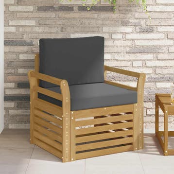 vidaXL Buiten bankenset Polyester Wit, Verzenden, Nieuw