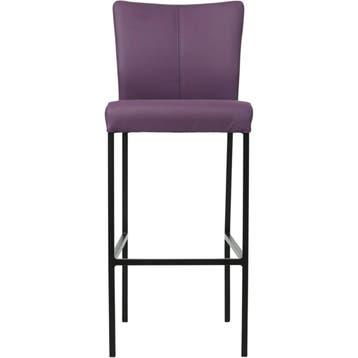Set van 6 Leren barkruk Revolt hoog - Toledo Aubergine, Ophalen of Verzenden, Nieuw, Leer