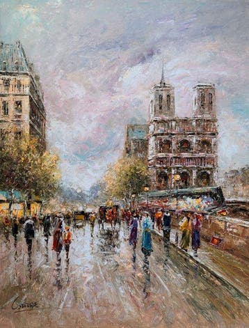 Christof Vevers (1962) - Paris ~ Quais de Seine - Les