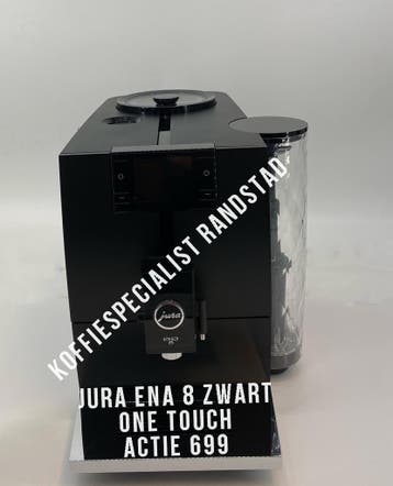 Laatste demo JURA ENA 8 One Touch Full Metropolian All Black, 10 kopjes of meer, Ophalen of Verzenden, Afneembaar waterreservoir
