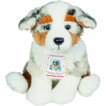 Australische herder pup knuffel - pluche - 22 cm - hond, Kinderen en Baby's, Speelgoed | Knuffels en Pluche, Verzenden, Nieuw