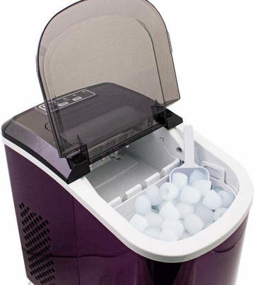 Edelstalen ijsblokjesmachine - 120 Watt - Paars, Verzenden, Nieuw
