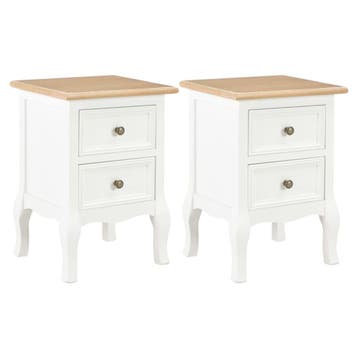 Nachtkastje MDF 2 stuks | Laatste Stuk!, Gebruikt, Minder dan 45 cm, Ophalen of Verzenden, Minder dan 55 cm