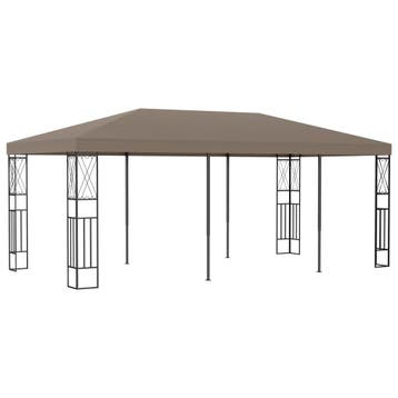vidaXL Prieel 6x3 m stof taupe, Verzenden, Nieuw