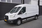 Ford Transit 2.0 TDCI 130PK L3H2 EURO 6, Stof, Gebruikt, Wit, Dealer onderhouden