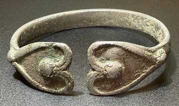 Viking periode Zilver Exclusieve, massieve armband met