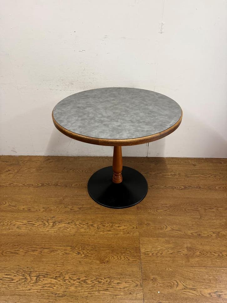 Gebruikte Horecatafel (90cm) - T1659 Vintage/Café, Huis en Inrichting, Tafels | Eettafels, Ophalen