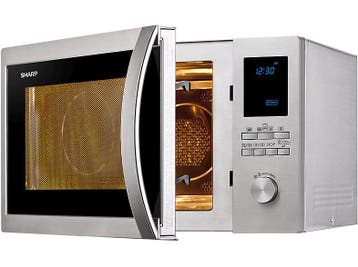 Sharp -  Combimagnetron 1000 W - Inhoud 42 L Rvs, Witgoed en Apparatuur, Magnetrons, Verzenden, Nieuw, Draaiplateau, 45 tot 60 cm