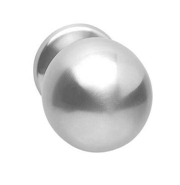 Intersteel voordeurknop bol Ø75mm éénzijdige montage rvs, Doe-het-zelf en Verbouw, Deuren en Horren, Verzenden, Nieuw