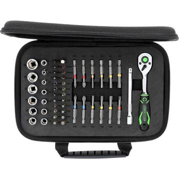 Competition 1/4 Mini Bit Dopsleutelset 51-delig, Auto diversen, Verzenden, Nieuw