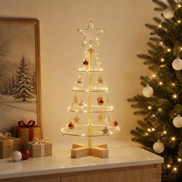 vidaXL Metalen kerstboom met standaard KUOPIO 60 cm Staal, Verzenden, Nieuw