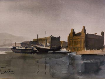 Josep Cruañas Fages (1942 - ???) - Puerto Impresionista