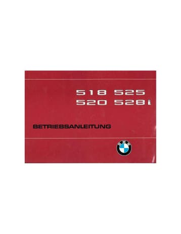 1979 BMW 5 SERIE INSTRUCTIEBOEKJE DUITS, Auto diversen