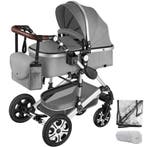 Combi-kinderwagen Mats, opvouwbaar, 5-puntsgordel - grijs, Verzenden, Nieuw
