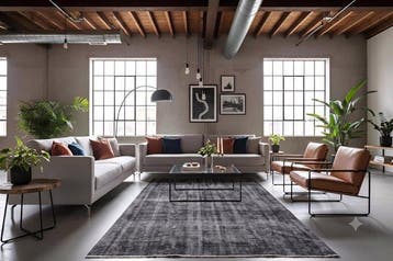 Grijs, super vintage - Vloerkleed - 280 cm - 165 cm - met, Nieuw