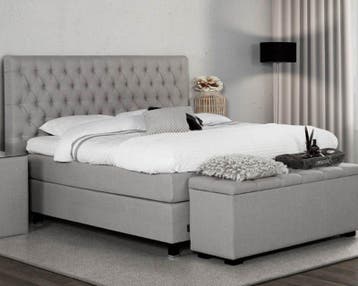 Caresse Boxspring Platinum 9850 Vlak - 180 x 220, Huis en Inrichting, Nieuw