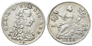 . Italië - Koninkrijk van Napels Carlo di Borbone. 1/2