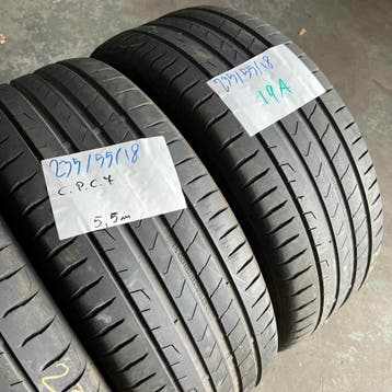 4 x Continental 235-55-18 Zomerbanden 5,5mm, Auto-onderdelen, Banden en Velgen, 18 inch, Gebruikt, Ophalen of Verzenden, 235 mm