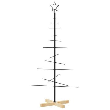 Minimalistische kerstboom - 120cm zwart | retourdeal 33%, Ophalen of Verzenden, Zo goed als nieuw