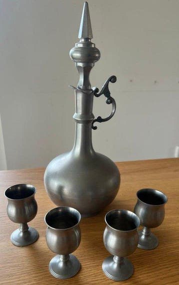 Drankservies (5) - Tin