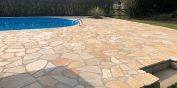 Brasil Yellow Flagstones, Nieuw, Natuursteen, Terrastegels