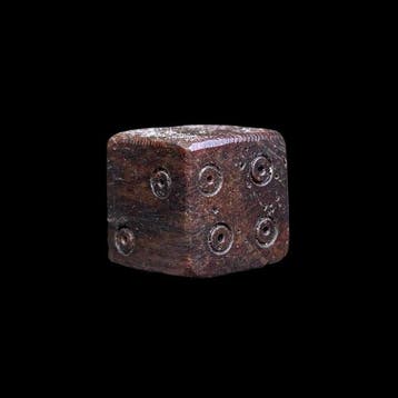 Oud-Romeins, Keizerrijk Been dobbelsteen - Ancient Roman