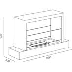 Bio-ethanol kachel Roma 100% sfeerhaard echt vuur rookvrij, Huis en Inrichting, Kachels, Overige brandstoffen, Nieuw, Ophalen of Verzenden