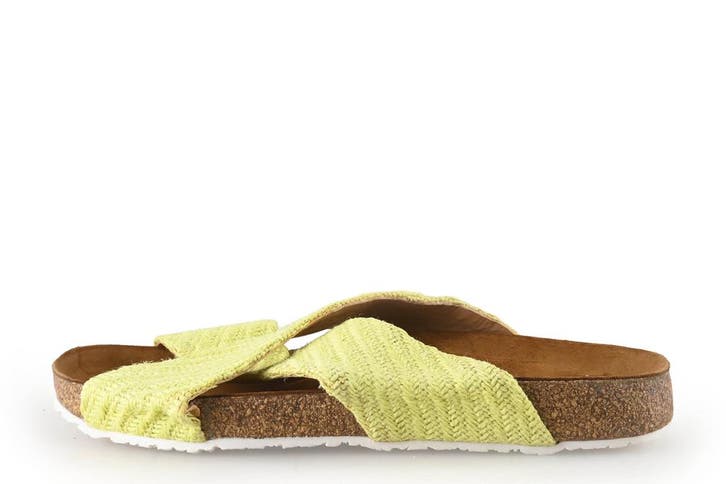 Haflinger Slippers in maat 45 Geel, Kleding | Dames, Schoenen, Geel, Zo goed als nieuw, Slippers, Verzenden