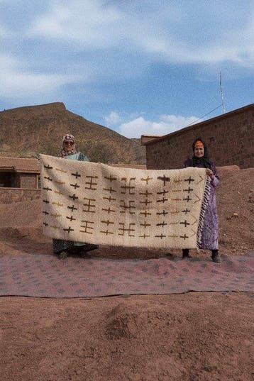 Karpet - Handgemaakt Berberse tapijt Beni Ouarain met, Nieuw