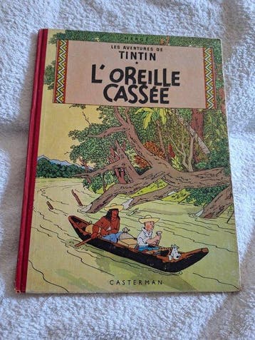 Tintin - LOreille Cassée - B9 - 1 Album - Herdruk - 1954, Boeken, Stripboeken, Nieuw