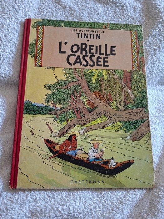 Tintin - LOreille Cassée - B9 - 1 Album - Herdruk - 1954, Boeken, Stripboeken