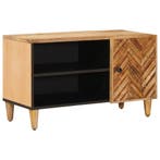 vidaXL Opslagkasten Bruin 80 x 31,5 x 46 cm Massief Mango, Huis en Inrichting, Woonaccessoires | Cd- en Dvd-rekken, Verzenden