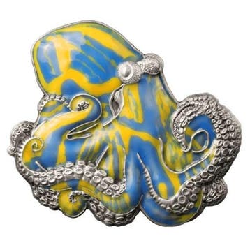 Barbados. 5 Dollars 2024, The Octopus, 3 Oz, Thermochromic