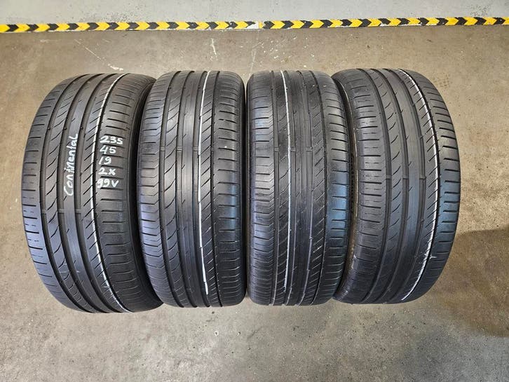 235/45/19 99V CONTINENTAL CONTISPORTCONTACT5 6MM PROFIEL, Auto-onderdelen, Banden en Velgen, 19 inch, Erkend duurzaam, Zomerbanden