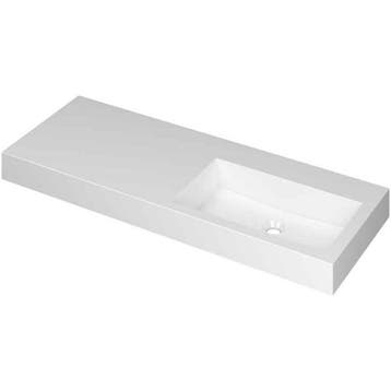 INK Momento Wastafel Polystone Wasbak Rechts Zonder Kraangat, Doe-het-zelf en Verbouw, Sanitair, Ophalen of Verzenden, Nieuw