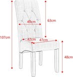 24goodz Set van 4 Eetkamerstoelen - Comfortabele Hoge Rugleu, Huis en Inrichting, Stoelen, Verzenden, Nieuw