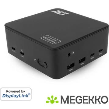 ACT Universeel USB-C Dockingstation 4K, voor 3, Verzenden, Nieuw, ACT