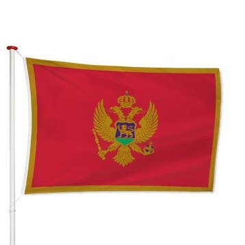 Montenegrijnse Vlag 40x60cm, Verzenden, Nieuw