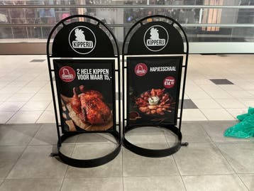 Online veiling: Kipperij, verrijdbare reclameborden (2