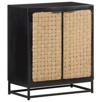 vidaXL Dressoir 60x35x70 cm massief mangohout, Verzenden, Nieuw, 50 tot 100 cm, 25 tot 50 cm